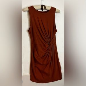 SHEIN rust colored mini knit dress womens size S